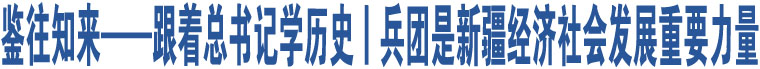 鑒往知來——跟著總書記學歷史丨兵團是新疆經(jīng)濟社會發(fā)展重要力量