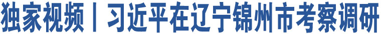 獨(dú)家視頻丨習(xí)近平在遼寧錦州市考察調(diào)研