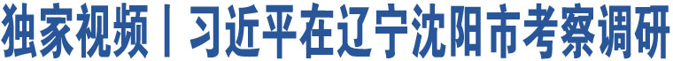 獨(dú)家視頻丨習(xí)近平在遼寧沈陽(yáng)市考察調(diào)研