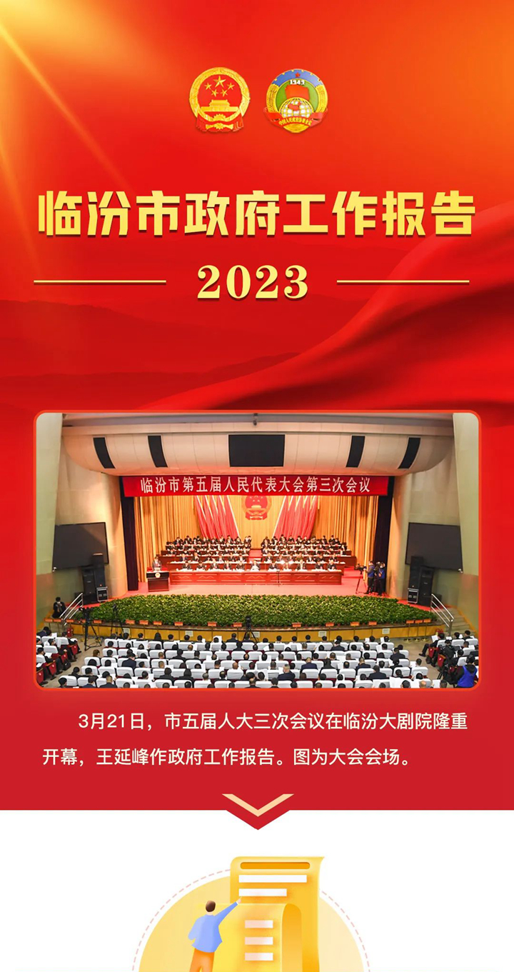 收藏！2023臨汾市政府工作報(bào)告圖解版來了！