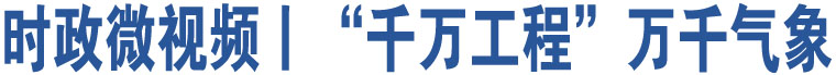 時(shí)政微視頻丨“千萬工程”萬千氣象