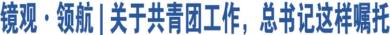 鏡觀·領(lǐng)航 | 關(guān)于共青團(tuán)工作，總書記這樣囑托