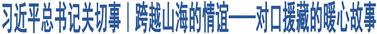 習(xí)近平總書記關(guān)切事｜跨越山海的情誼——對口援藏的暖心故事