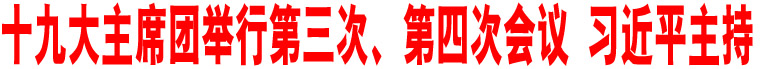 十九大主席團舉行第三次、第四次會議 習近平主持